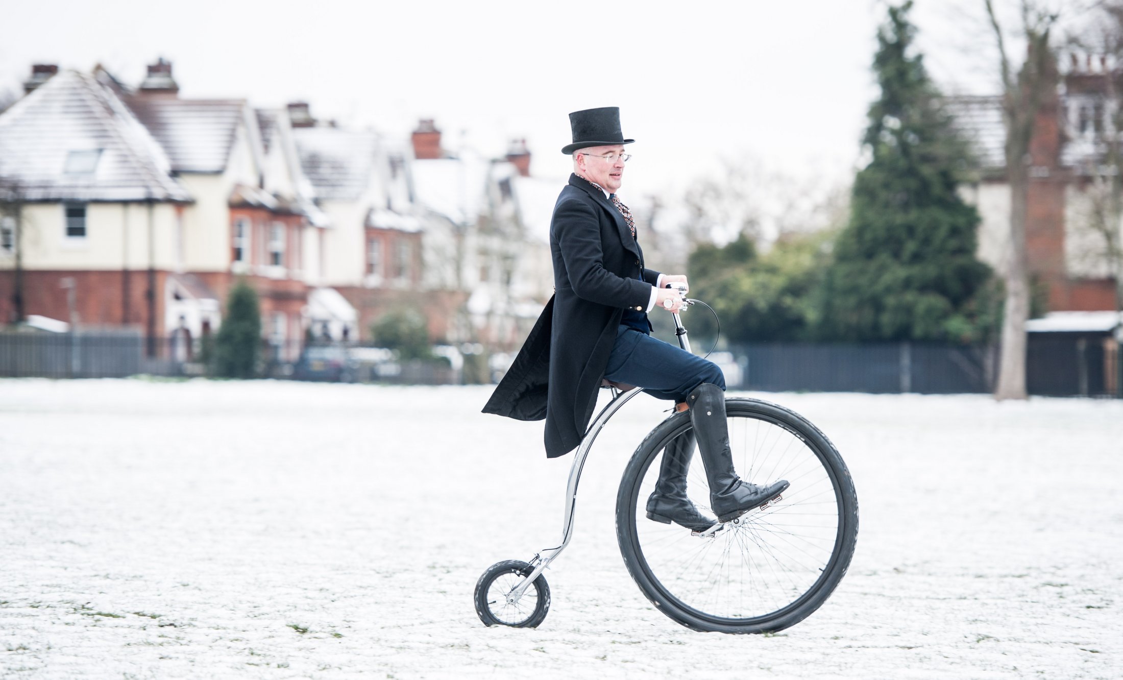 Penny-farthing recreation at Victoria Recreation Ground, Wheels of Time. Photo: Charlotte Levy